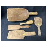 Grouping of Antique Wooden Wares
