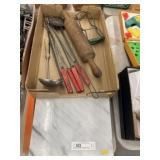 Marble Cutting Board w/ Rolling Pin & Forks