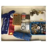 Schuco Toy Car w/ Military Pins & Lighters