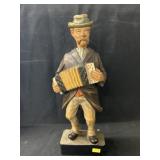 German Carved Wood Wind-Up Whistler