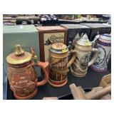 Grouping of Collectible Beer Steins