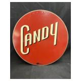 11.5" Metal Candy Advertising Sign