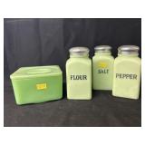 Jadeite Shakers w/ Canister