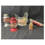 Antique Jeannette Glass Candy Containers