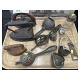 Antique Kitchen Wares w/ Flat Irons