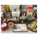 Lighthouse Figurines, Alarm Clocks, & Moccasins