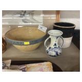 Stoneware Mixing Bowl w/ Storage Crock and