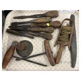 Vintage Hand Tools w/ Hog Scraper