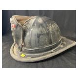 Vintage Leather Firemans Helmet