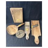 Grouping of Vintage Wooden Kitchenwares
