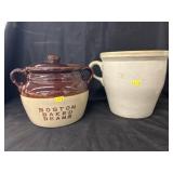 (2) Stoneware Storage Crocks