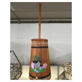 Contemporary Paint Decorated Butterchurn