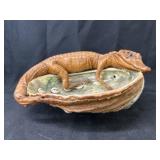 Taxidermied Alligator Souvenir Bowl