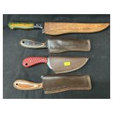 (4) Handcrafted Knives