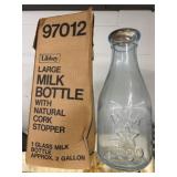 Libbey 2 gal Milk Bottle