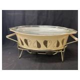 Vintage Pyrex Covered Dish w/ Warmer