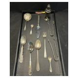 Sterling Silver Utensils w/ Shaker