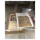 Advertising Calendars w/ Lithograph