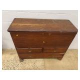 Antique Blanket Chest with Drawers