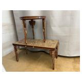 Two Tables W/ Mother of Pearl Decoration