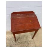 Red Painted Wooden Writing Desk