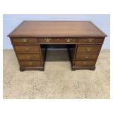 Kittinger Mahogany Pedestal Desk