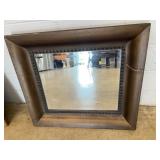 Rectangular Wood Framed Wall Mirror