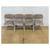 4 Cosco Padded Folding Chairs