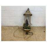 Vintage Hanging Oil Rain Lamp with House