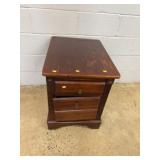 Wooden Three-Drawer Nightstand