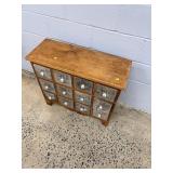 Vintage 12-Drawer Apothecary Cabinet