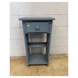 Painted Wood Nightstand with Drawer