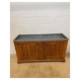 Antique Drysink W/ Zinc Liner and Drain