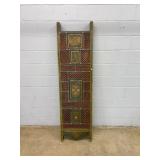 Hand-Painted Wood Folding Screen