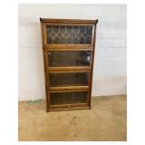 Oak Barrister Bookcase w/ Glass