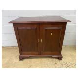 Historic Charleston Mahogany 2 Door Cabinet