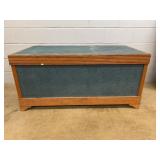 Storage Chest With Fabric Patterned Panels