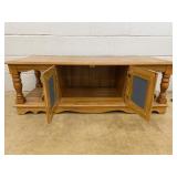 Three-Piece Oak Coffee & End Table Set