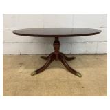 Oval Mahogany Coffee Table