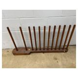 Wooden Dowel Rack Organizer