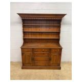 Drexel Pine 2Pc. Pewter Cupboard