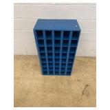 Blue Metal Organizer Shelf Unit