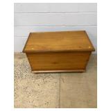Wooden Cedar Chest With Tray