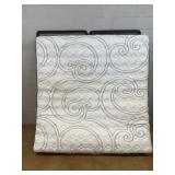King Mattress with Gray and White Pattern