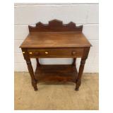 Side Table with Drawer and Shelf