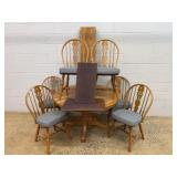 Oak Dining Table With Six Chairs