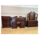 Mahogany Bedroom Suite with Headboard