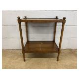 Two-Tier Wooden Side Table