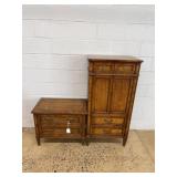 Heritage Two-Piece Walnut Cabinet
