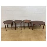 4 Mahogany Butler Tray Tables